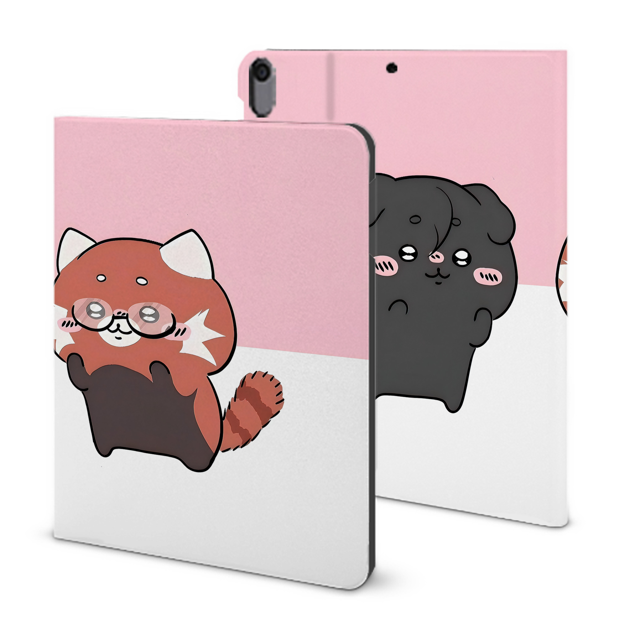 （画像用） ちいかわ Chii-kawa IPad ケース ブック型 PUレザー TPU 耐衝撃 軽量 薄型 ペン収納なし 全面保護 IPad 各モデル対応